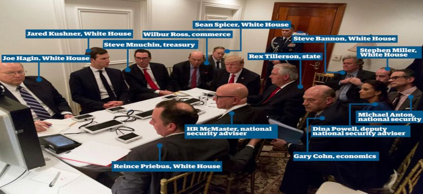 Ανατομία του «Δωματίου» πολέμου του Ν.Τραμπ – Η φωτογραφία μιλά από μόνη της